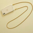 【ふるさと納税】[Cherieオリジナルスマートフォンショルダー] smartphone shoulder - yurve / gold 14000円