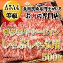 【ふるさと納税】A5A4等級 博多和牛サーロインしゃぶしゃぶ用　500g　筑前町