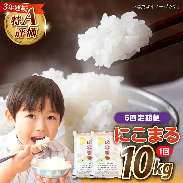 【6回定期便】長崎県産 精米 にこまる 10kg(5kg×2袋)総計60kg / 米 お米 こめ コメ 精米 / 南島原市 / 大松屋商店[SDR015]