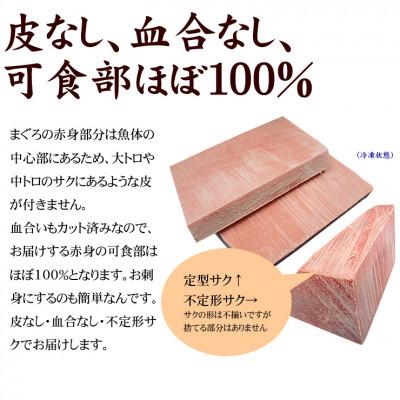 ふるさと納税 いわき市 【2ヵ月毎定期便】本マグロ赤身 真空包装 [約1kg(5〜9サク)]全3回 |  | 02