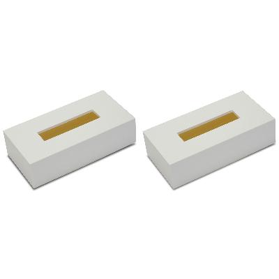 ふるさと納税 海南市 和歌山県海南市 ティッシュBOX カラー ホワイト 2個組 すっきりシンプルなティッシュケース