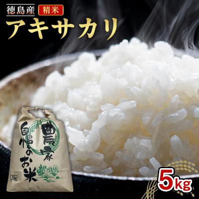 ふるさと納税 徳島市 アキサカリ 精米 5kg【GV003】