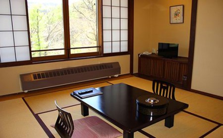 松川温泉 峡雲荘 1名様 宿泊券 1泊2食付き 【本館和室】 ／ 温泉 シングル 一名様 宿泊券 温泉宿 宿泊 露天風呂 旅行 観光 観光旅行 トラベル 旅 お泊り 一泊二食 1泊2食 食事付き お一