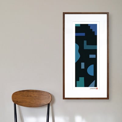 ＼注目の和紙アート/ 【絵画】静かな記憶1　額装サイズ300mmx600mm　阿波紙【1275436】