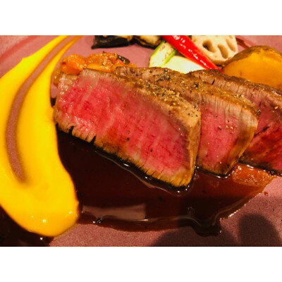 【ふるさと納税】枚方フレンチバルplatto牛フィレステーキランチ&デザート&コーヒー(2名様分)【1470842】