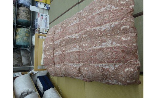 明治6年創業　ワタセのやわらか羽毛ふとん（ピンク）【CW49U】
