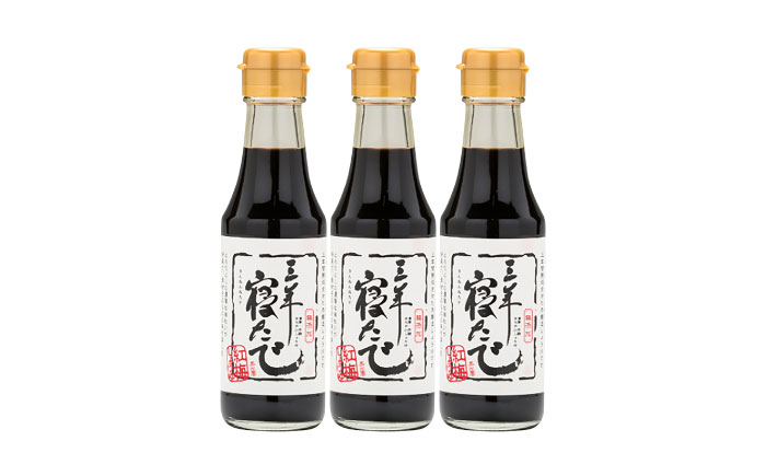 【天然醸造さい仕込み】三年寝たで3本 調味料 しょうゆ 刺身 寿司 熟成 醤油 万能 島根県雲南市/有限会社紅梅しょうゆ [AICV060]