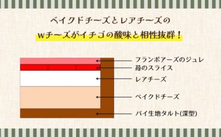 【舌にあふれる季節感♪こだわりのサクサクタルト】苺のWチーズ 生チョコムースタルト 2種 セット / タルト チョコ チーズ いちご 南島原市 / アトリエジジ [SAA013] / ケーキ タルト 