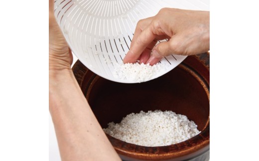 米とぎにも使える ザル ボウル ベージュ ／ キッチン用品 調理器具 耐熱 電子レンジ対応 食洗機対応 ライクイット like-it 奈良県 葛城市【like023-7】_イメージ4