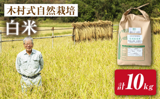 【 新米先行予約 】2026年10月より順次発送 米 お米【木村式自然栽培】 白米 ヒノヒカリ 10kg ＜ハマソウファーム＞ [CBR004]