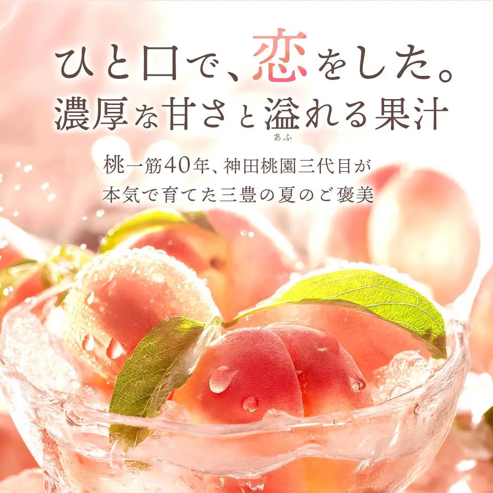 【ふるさと納税】 桃 産地直送 「神田桃園の白桃」 約3kg  [ フルーツ 名産品 桃 もも モモ 白桃 果物 くだもの お取り寄せグルメ 三豊市 20000 20, 返礼品 神田桃園 ] ※配送不
