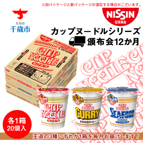 【頒布会12か月】日清　カップヌドルシリーズ20個入