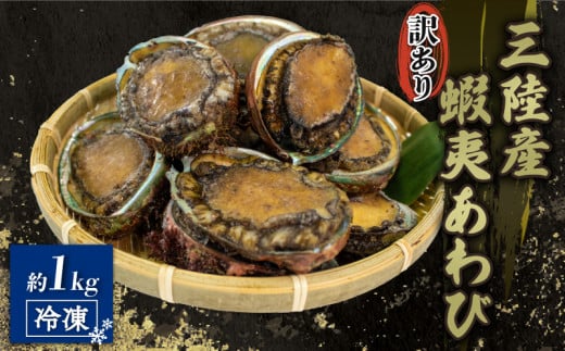 訳あり エゾアワビ 約1kg 冷凍 鮑 蝦夷あわび あわび アワビ 鮑 Abalone ステーキ  バターソテー 正月 お正月 おせち  刺し身 刺身 バーベキュー BBQ ごはん 夕飯 おかず おつまみ 晩酌 米 丼 海産物 海鮮 魚介 魚介類 贈答品 お中元 お歳暮 大船渡 三陸 岩手県 国産