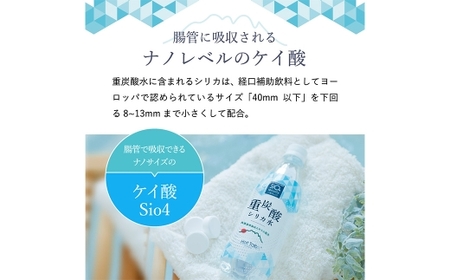 【3ヶ月定期便】「 ケイ素 （ シリカ ）」配合！ 重炭酸シリカ水 500ml×24本入 計72本
