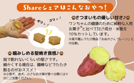 【米粉のドライフード】愛犬と飼い主が一緒に食べられるおやつ！『シェア』30袋セット（40g×30袋） ヒューマングレード 低アレルギー オーガニック 動物性原料フリー ドッグフード おやつ さつまいも
