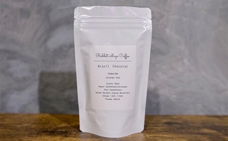 コーヒー ブラジル 100g コーヒー豆 ラビットビレッジコーヒー 細挽き 自家焙煎 スペシャルティコーヒー 珈琲 rv-cfbzx100-h