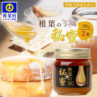 ふるさと納税 椎葉村 【秘境を味わう】椎葉の秘蜜 【50g×2本】国産天然はちみつ【数量限定】 MS-10
