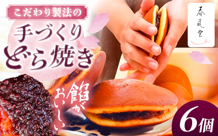 こだわりのどら焼き 6個入り どら焼き ドラ焼き 和菓子 ギフト お取り寄せ 沖縄市 / 和菓子屋 春風堂 [BCCL002]