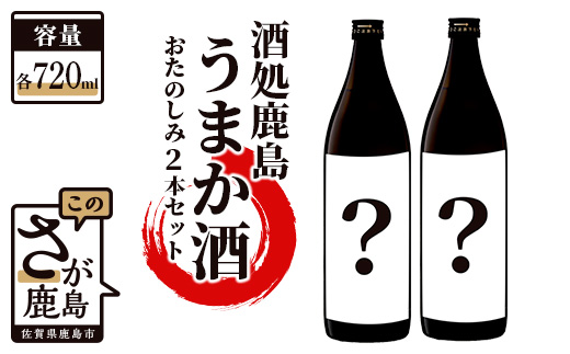 B-310　酒処鹿島のうまか酒 おたのしみセット(720ml×2本)