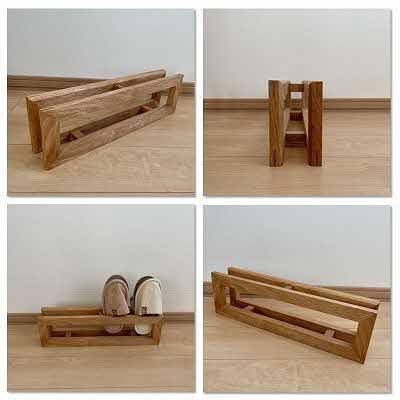 ふるさと納税 北見市 北海道の森から生まれたスリッパラック|北海道産くるみ材 |  | 01