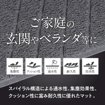 ふるさと納税 小牧市 耐久性に優れた泥落としマット　約450mm×750mm　(1)グレー[036T04-1] |  | 01