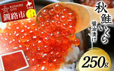 【期間限定！寄附額改定↓！】【北海道産】秋鮭 いくら醤油漬け 250g いくら イクラ 魚卵 魚介類 海鮮 小分け F4F-8693