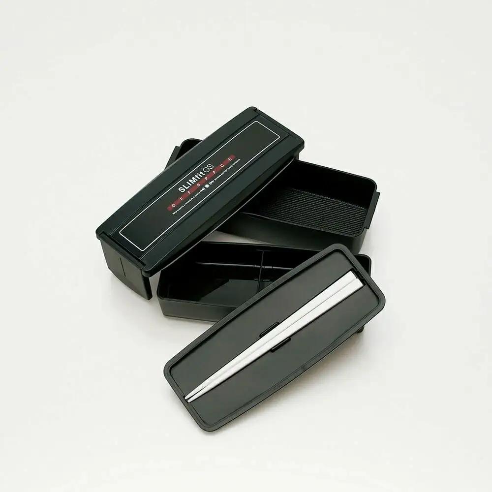 スリム お弁当箱２段 総容量760ml・18cm箸付き 日本製 PCS45T スリムフィット　skt120 127977