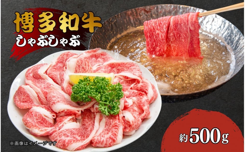 
            博多和牛しゃぶしゃぶ（前バラ・トモバラ）約500g
          