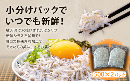 訳あり 釜揚げしらす 1kg たっぷり 冷凍 小分け パック 500g 2パック 駿河湾 訳あり （ 訳あり しらす 訳あり品 しらす 訳あり 釜揚げしらす 訳あり 釜揚げ 訳あり 冷凍しらす 訳あり