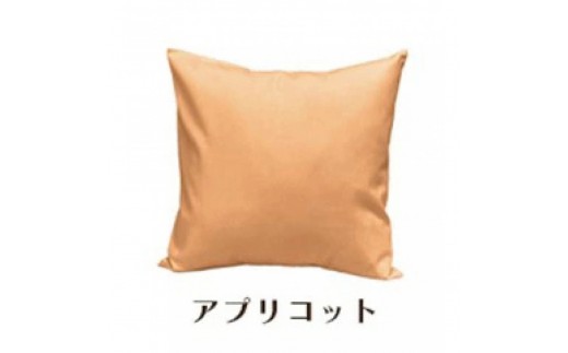 「染」2枚組クッションカバー 60×60cmタイプ アプリコット 国産オックスフォード生地 無地