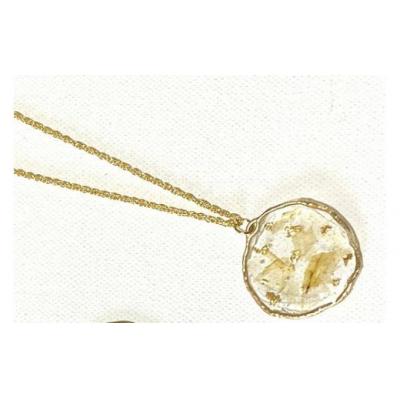 ふるさと納税 土佐清水市 サークルネックレス(ラメ風宗田節入りのレジンアクセサリー)ハンドメイド作品【R00504】　 |  | 01