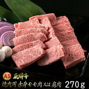 【ふるさと納税】A5飛騨牛　焼肉用　赤身モモ肉又は肩肉　270g