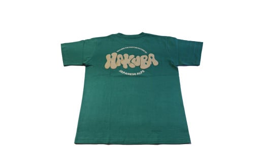 HAKUBA ORIGINAL 発泡プリントTシャツ(ユニセックス) 　サイズ：M　カラー：グリーン【P0130512_M_GR】