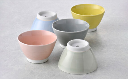 【波佐見焼】 Pasty（パスティー）　フリーボウル　パステルカラー 5色セット ミニボウル　【福田陶器店】[PA414]
