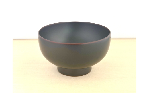川連漆器 銀溜 坪汁椀【(株)佐藤商事】[B4-55017]