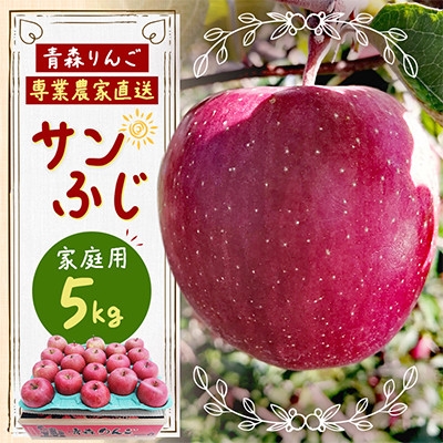 
                  青森県産サンふじご家庭用(訳あり)　約5kg【1779001】
                