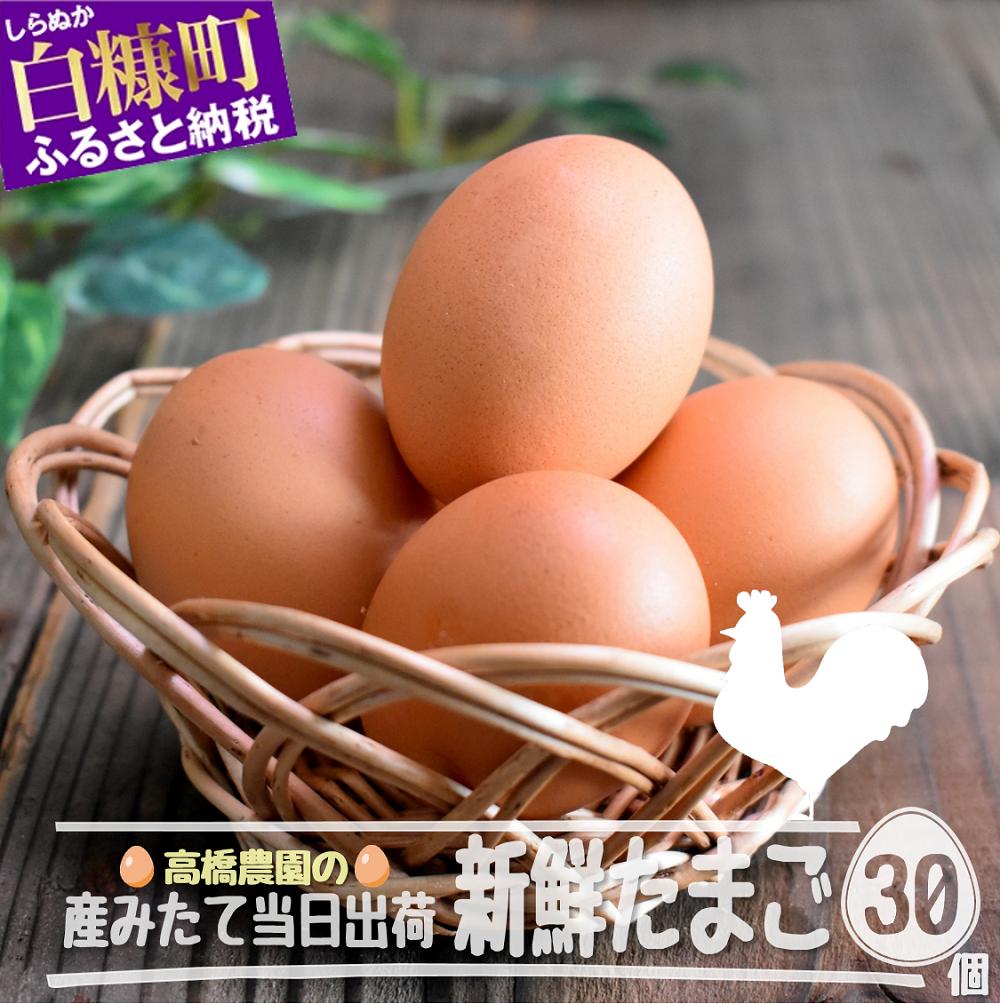 たかはしさんの新鮮たまご30個