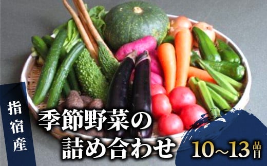 
指宿産季節野菜の詰め合わせ10～13品目(岡村商店/A-166)
