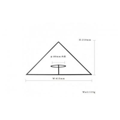 ふるさと納税 幸田町 GRAVIRoN Hang Plants シリーズ Triangle　 黒皮鉄(プランツハンガー) |  | 02