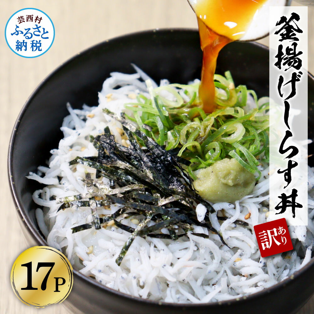 【ふるさと納税】訳あり 高知県産釜揚げしらす (50g×17パック) 簡易梱包 ご自宅用 訳アリ わけあり シラス 小分け 国産 釜揚げ しらす丼 海鮮丼 ゆず付 お茶漬け ごはん 軍艦巻き 手巻き寿司 17人前 大量 大容量 冷凍 おかず お取り寄せ 高知県 返礼品 12000円