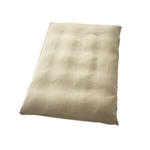 【シングル】プレミアムガーゼ掛け布団カバー＆パジャマ(男女兼用Sサイズ)色:シャンパンベージュ【1216207】