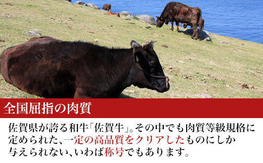 ボリューム満点！
佐賀牛ロースステーキ３枚(合計500ｇ)