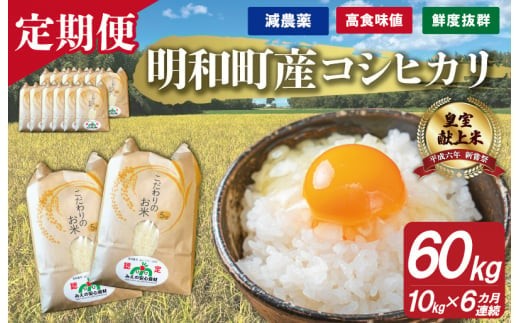 三重県産 山本農産のお米（コシヒカリ）の定期便 10kg×6回 yn8