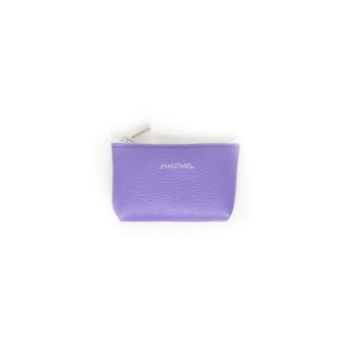 ふるさと納税 鎌倉市 MASSTARD -MINIMAL LEATHER POUCH PETIT-PURPLE