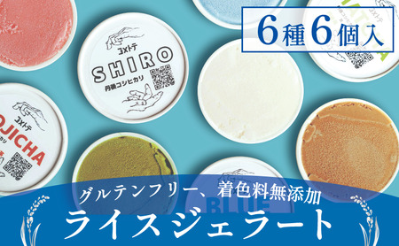 ライスジェラート 6個 セット アイス ジェラート お米 ライスジェラート