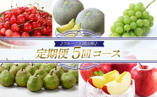 【先行予約 2026年度発送】♪フルーツ王国山形♪ 定期便5回コース FSY-2445