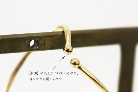 k18 地金 大ぶりイヤーカフ 06754