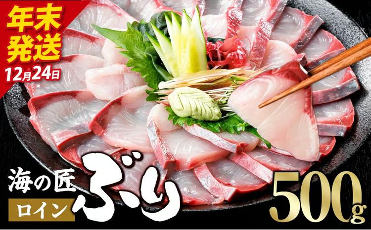 ＼2026年12月24日発送！先行予約／海の匠 ブリ スキンレスロイン (500g) ぶり 鰤 刺身 国産 魚 海産物 海鮮丼 ぶりしゃぶ 冷蔵 【JP002-1224】【三共物商】<br>