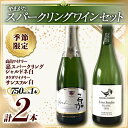 【ふるさと納税】《季節限定 やまがたスパークリングワインセット》タケダワイナリー サンスフル 白 ・ 高畠ワイナリー 嘉スパークリング シャルドネ 白 750ml ×各1本 スパークリング ぶどう ブドウ 葡萄 ワイン 山形県 F2Y-3398