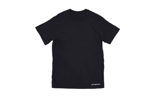 0044-014 R×L（アールエル） メリノウール ウルトラライト ユニ Tシャツ（ユニセックス）ブラック Lサイズ